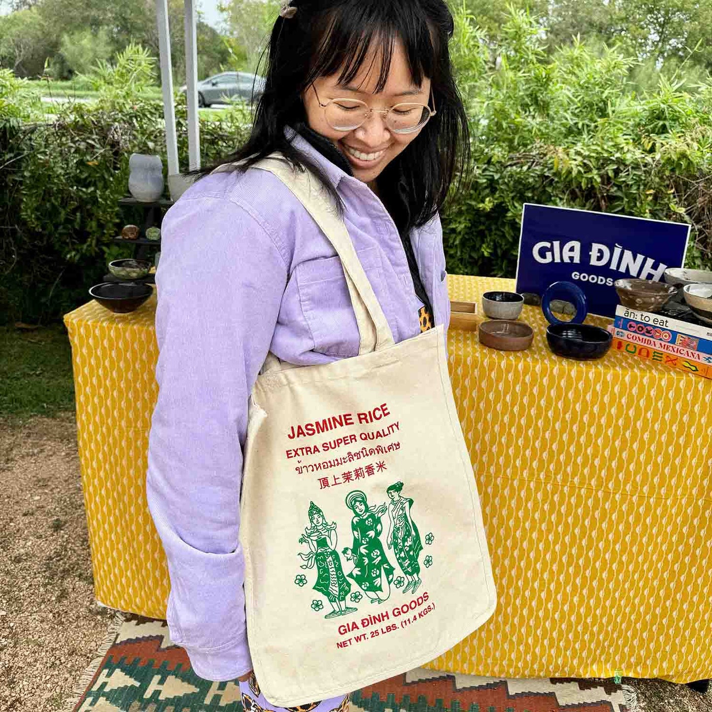 JASMINE RICE TOTE BAG